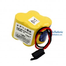 Akku für FANUC A98L-0031-0025 A06B-6114-K504 6V Schwarz Anschluss - Ersatz-Akku