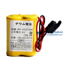 Akku für FANUC BR-AGCF2W A98L-0031-0011 # L A06B-6093-K001 Schwarz Anschluss - Ersatz-Akku