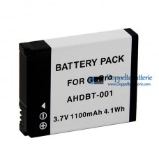 Akku für Gopro AHDBT-001 HD HERO1 1100mAh - Ersatz-Akku