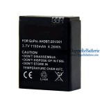 Akku für Gopro AHDBT-201 301 302 HD Hero 2 3 1150mAh - Ersatz-Akku